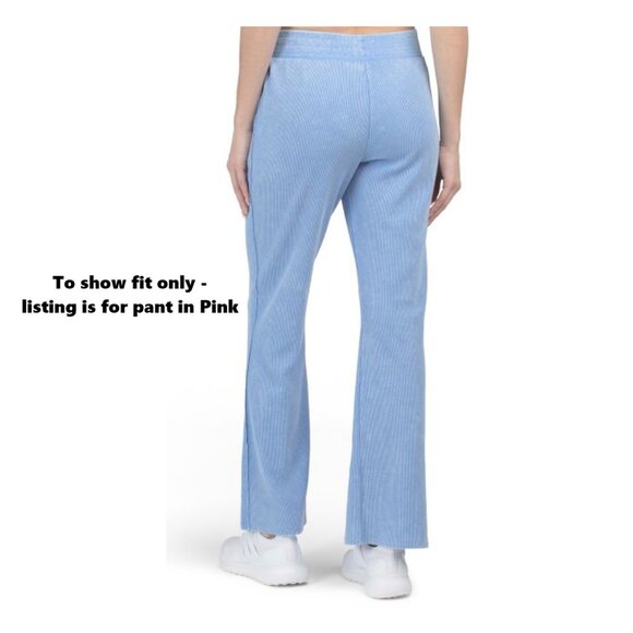 Sunnyside by Sundry Waffle Wide Leg Pants Sz L NWOT - Picture 7 of 11